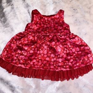 little red polka dot dress NB